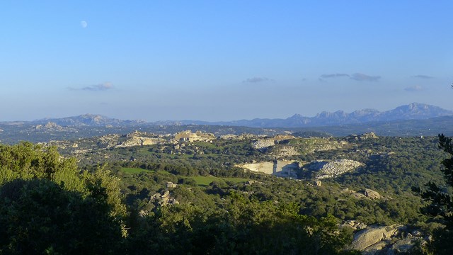 Landschaft Gallura Felsen Marmorbrüche