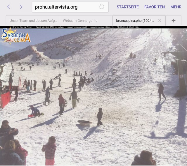 Webcam Skilift Gennargentu Bruncu Spina