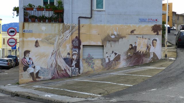 Orgosolo Wandmalerei Murales