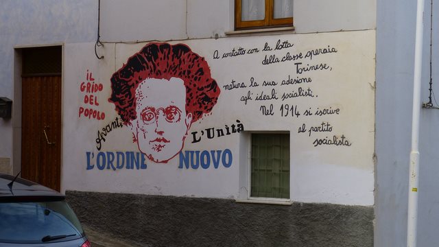 Orgosolo Antonio Gramsci Wandmalerei