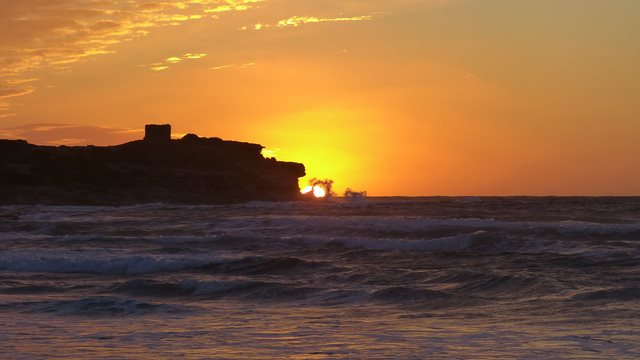 Westküste Sardinien Sonnenuntergang